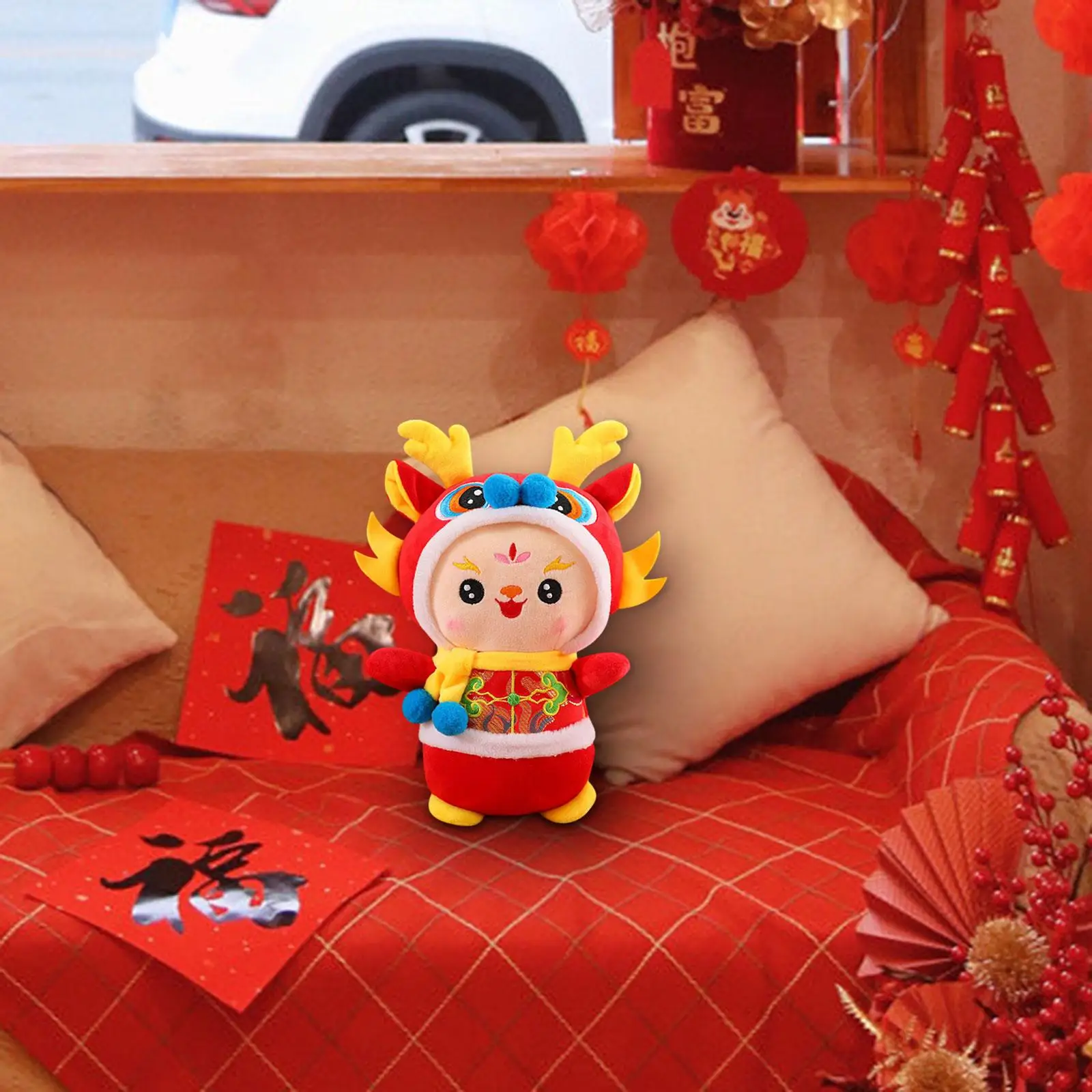 Dragon Figure 2024 Year Dragon Doll for Festivals Gatherings Study Room