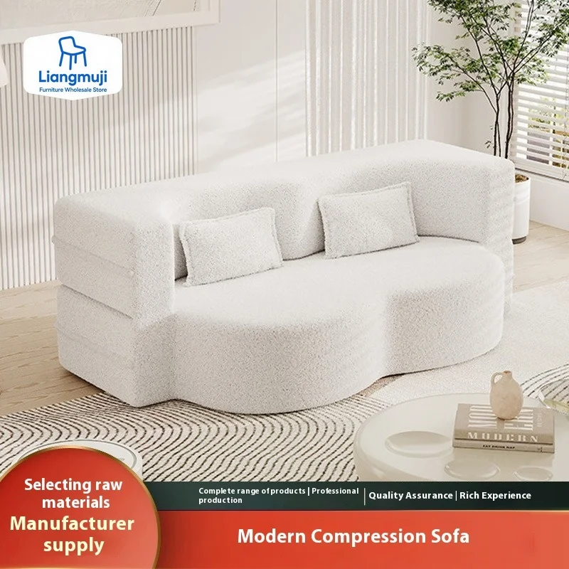 

Удобный двуспальный диван-кровать, небольшой диван двойного назначения для гостиной, складной компрессионный диван-кровать, мебель из губки с высоким отскоком