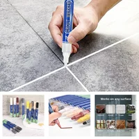 Pluma impermeable para azulejos de suelo, restaurador de lechada de pared, marcador de huecos, reparación de costura de pared para suelo, baño, cocina, descontaminación