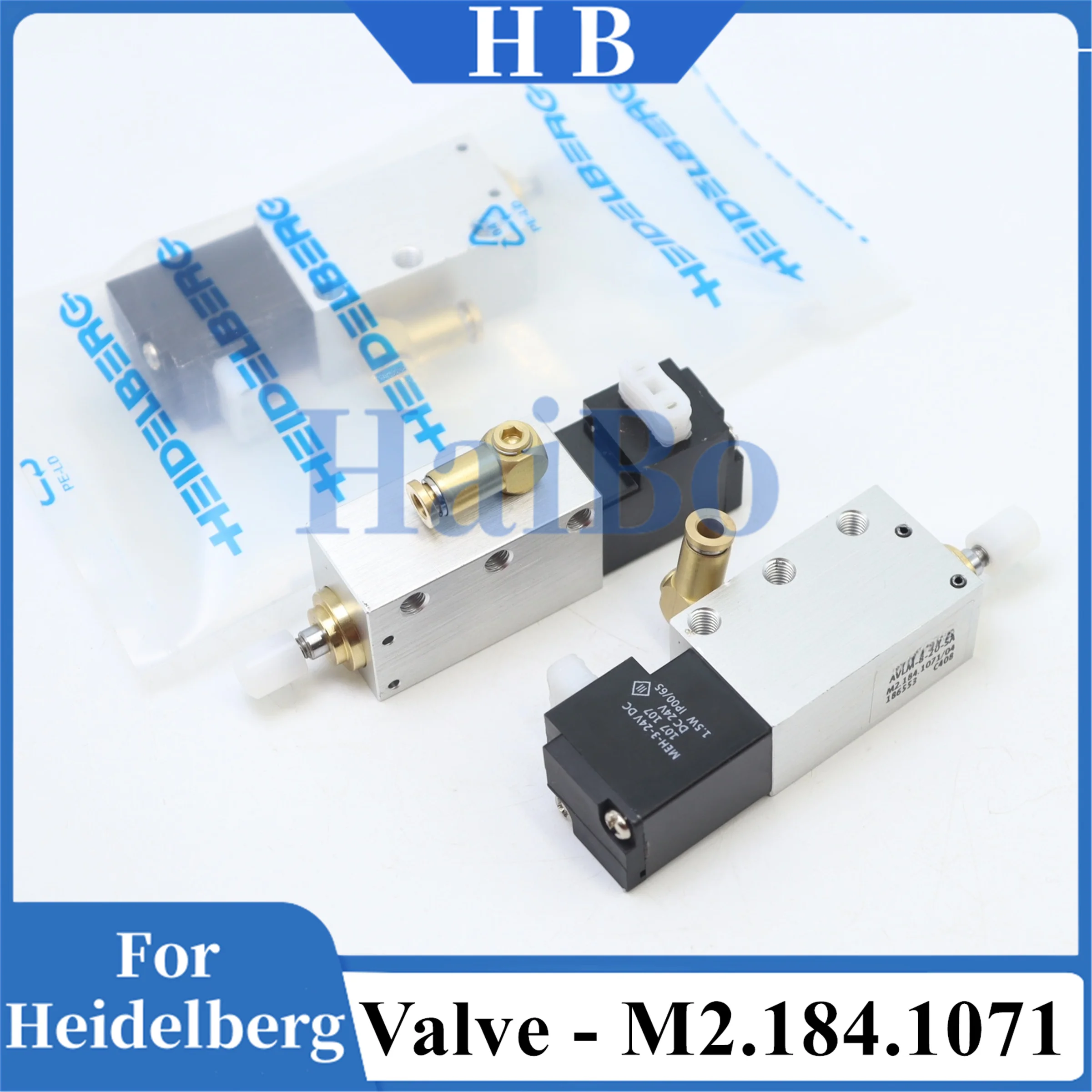 

HaiBo Best Quality M2.184.1071 Solenoid Valve M2.184.1091 Offset SM102 CD102 SM52 PM52 SM74 Offset Printing Machine Parts Valve