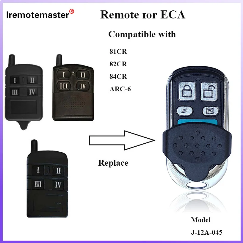 

433MHZ Garage Door Remote for ECA Command Garage Door Opener Compatible with 82CR Rolling Code Electronic Engineering Australia