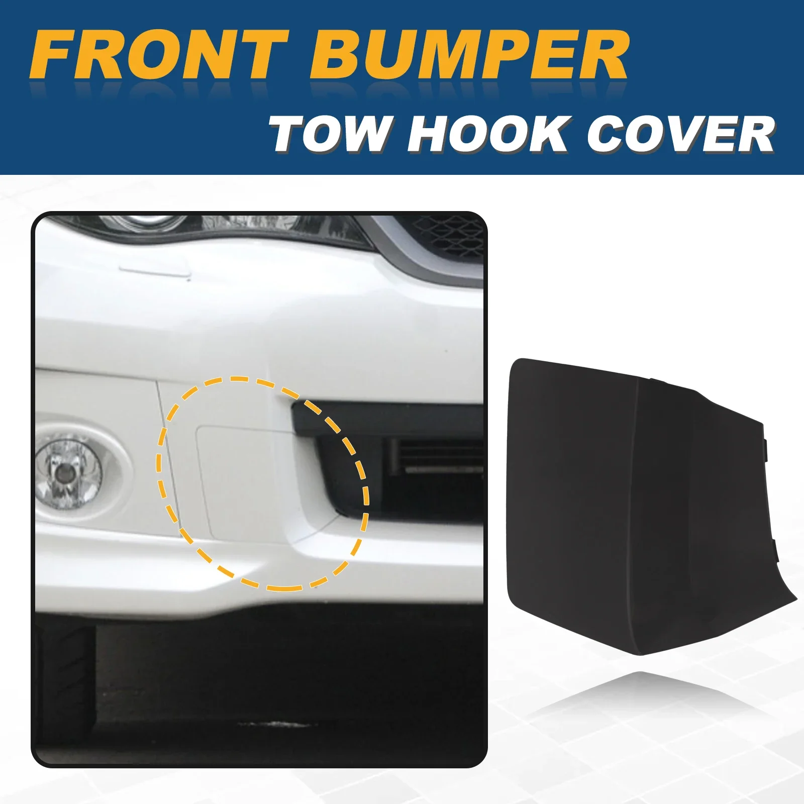 For Subaru Impreza WRX STi 2011 2014 Car Front Bumper Tow Hook Cap Towing Eye Cover Durable ABS Auto Exterior Accessory 57731FG3