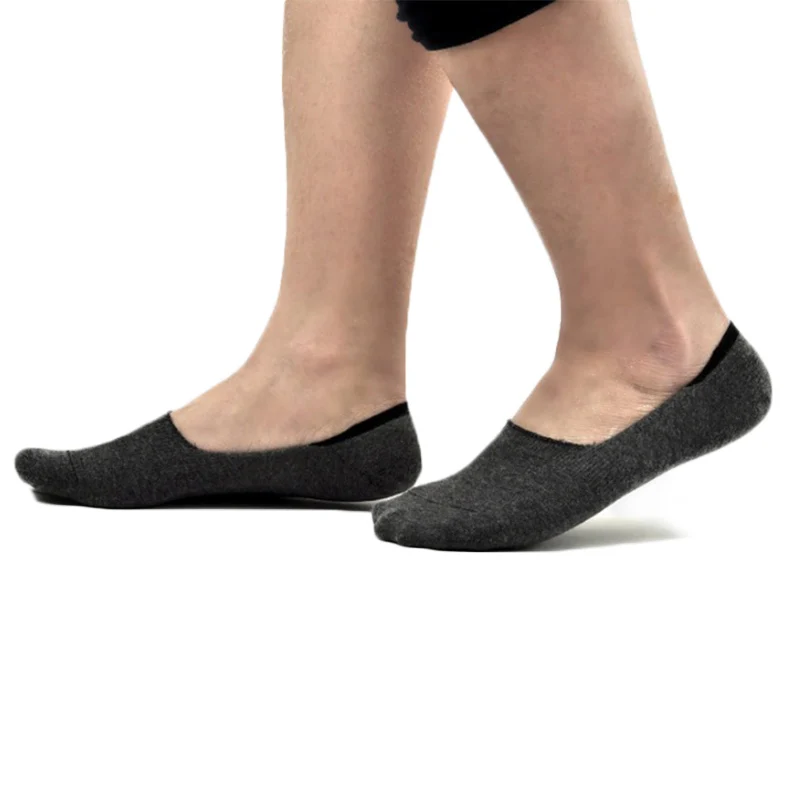 Chaussettes bateau pour hommes, lot de 6 pièces = 3 paires, mode été automne, antidérapantes, Silicone, invisibles, coton, pantoufles, coupe basse