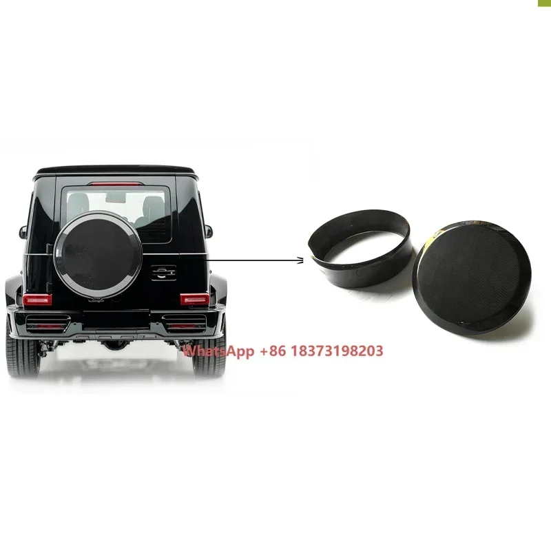 

2019Y- Чехол для запасного колеса G-класса W464 в стиле M с кольцом, из сухого карбона, автомобильные аксессуары, для W463A G500 G63 G350 G550