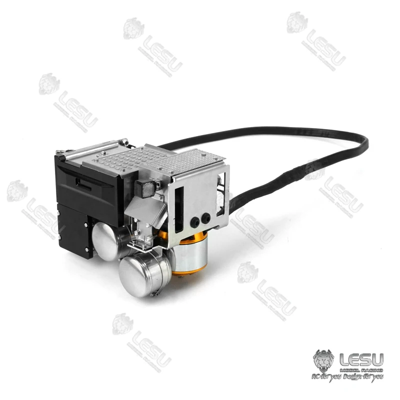 

Металлический выхлопной бак LESU, аккумуляторный ящик, аксессуар для обновления «сделай сам», для 1/14 RC FH16, тягач, часть строительной машины