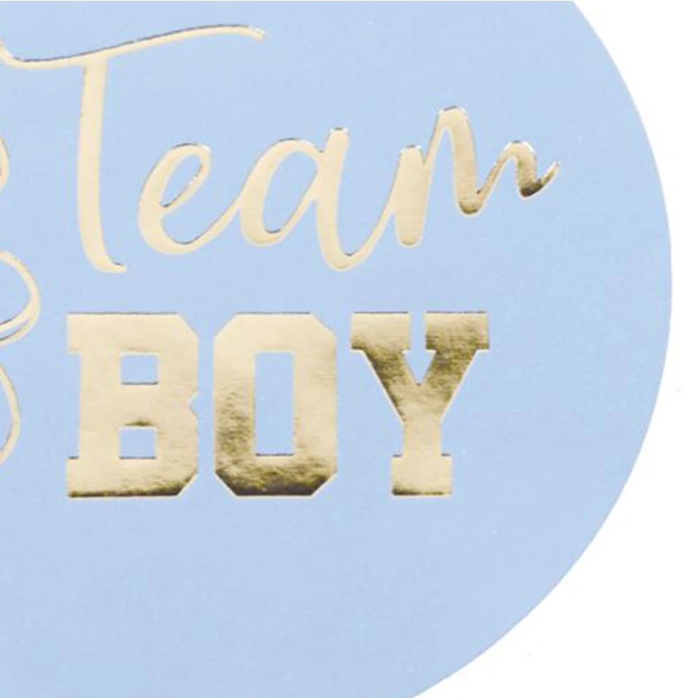 

72 Pcs Gender Reveal Stickers Round Self Adhesive Boys Girls Baby Shower Party Decorations Easy Announcement Game