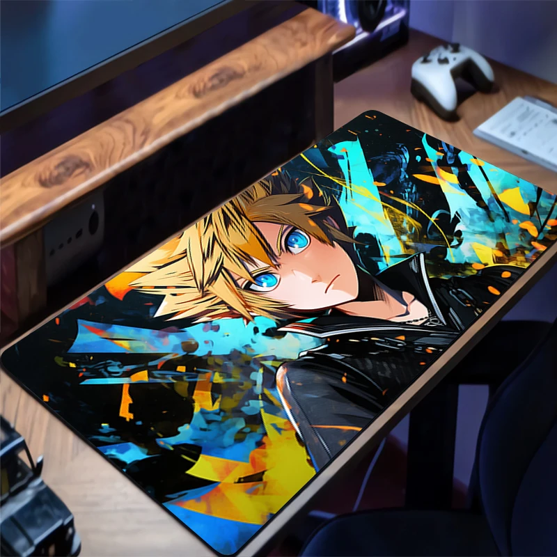 Mouse Pad Design Non-Slip Desk Mat Gaming K-kingdom H-hearts Accessories Stitched Edges For Home And Game For Gamer Mousepad