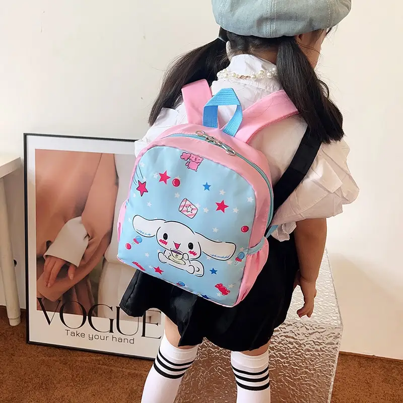 Sanrioed My Melody Kuromi Cinnamoroll Kids Boys Girls Shoulder Bag Hello Kitty Kindergarten Backpacks Children Schoolbag Gift