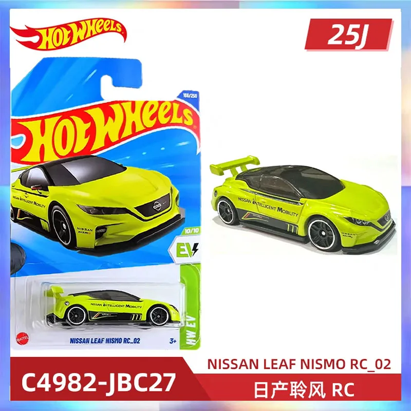 

2025J Hot Wheels TH Car Model Treasure Hunt NISSAN LEAF NISMO RC 02 Limitied Collectible Model Room Ornament Boy Toy Gift