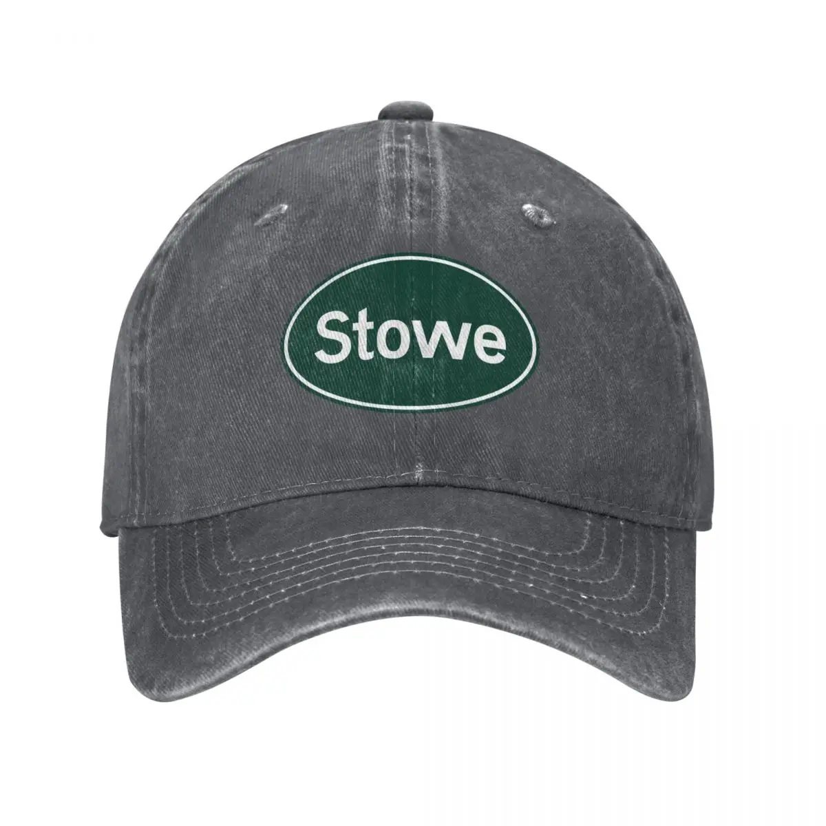 Stowe Vermont - Old School Oval Design Baseball Cap Thermal Visor Rave Golf Cap Designer Man Women's