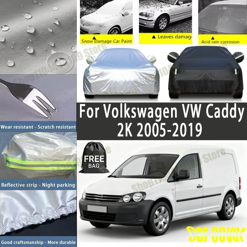

Чехол для автомобиля Volkswagen VW Caddy 2K 2005-2019, водонепроницаемый, с защитой от ультрафиолета, всепогодный, пыле- и снегозащитный, дождезащитный, из полиэстера 190T