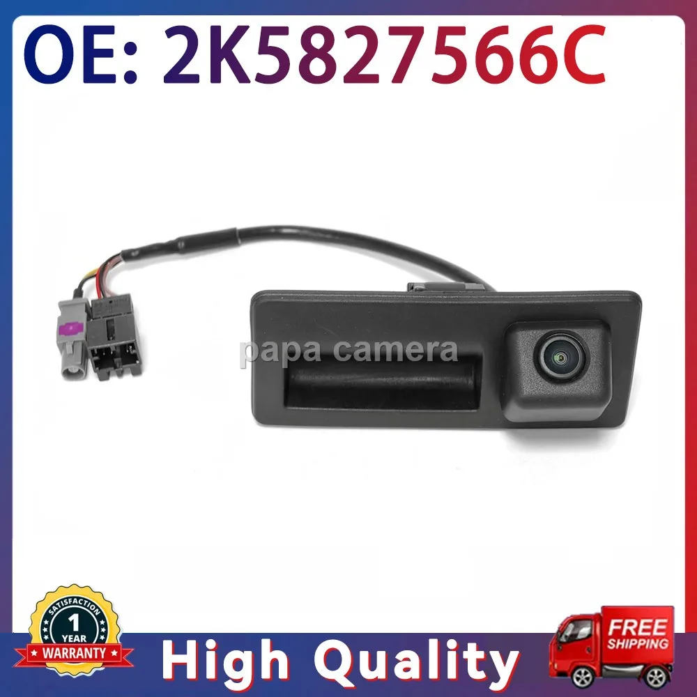 2K5827566C FOR VW Caddy Lowline Car Trunk handle Rear View Parking Backup Camera MIB Radio Camera 2K5 827 566C