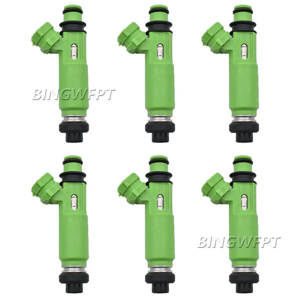 6pcs/lot Fuel Injectors OEM 195500-3170 1955003170 MD332733 for Mitsubishi Montero Sport 3.0L 6G72 1998 1999 2000 2001 2002 2003