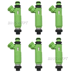 6pcs/lot Fuel Injectors OEM 195500-3170 1955003170 MD332733 for Mitsubishi Montero Sport 3.0L 6G72 1998 1999 2000 2001 2002 2003