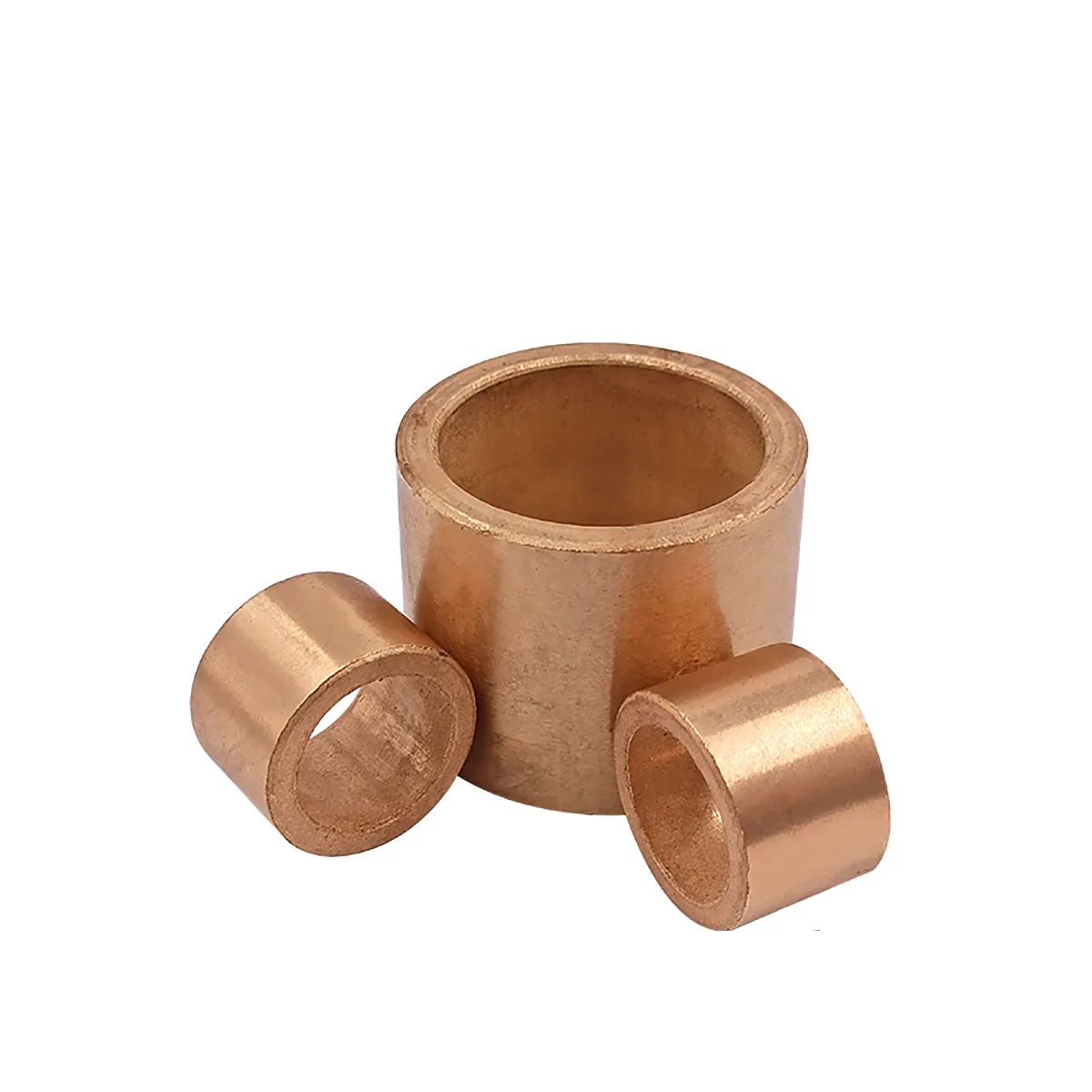 

5Pcs Powder Metallurgy Pure Copper Sleeves ID 8/10mm OD 12/14/16mm Height 5/8/10/12/15/18/20mm Self-Lubricating Bearings