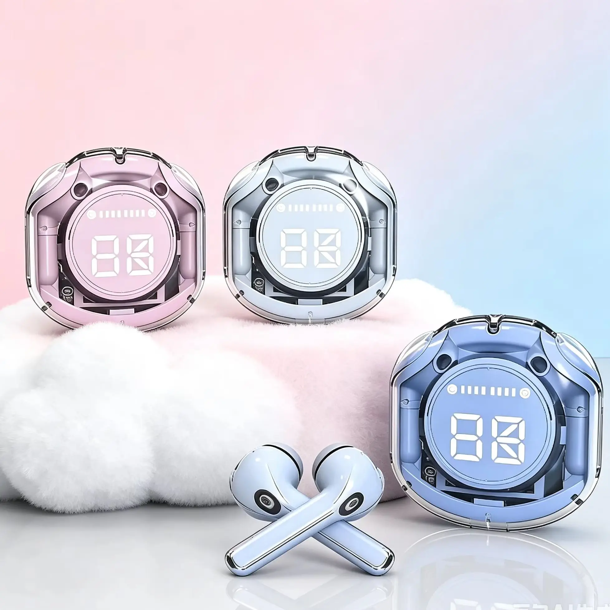 Image of TWS Kabellose Kopfhörer Bluetooth 5.3 Sport-Gaming-Headsets Geräuschunterdrückende Ohrhörer mit Bass für Smartphones