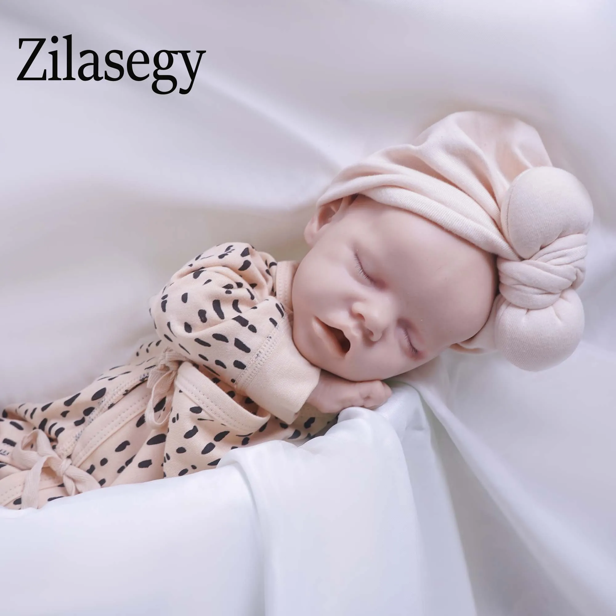 Zilasegy-Boneca Reborn de Silicone Corpo Inteiro, Bonecas Realistas Menina, Brinquedo Em Branco DIY, Sem Pintar, 17 