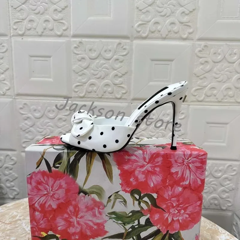 ريترو الأخضر رصدت الحرير عالية الكعب النعال للنساء لباس خارجي موضة القوس الجلود الصيف الصنادل الراحة المفتوحة الأصابع سيدة الأحذية