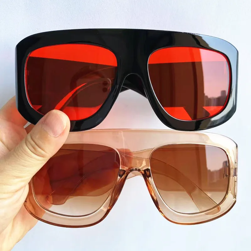 

NEW Sunglasses Unisex Oversize Frame Sun Glasses Anti-UV Spectacles Square Eyeglasses Simplity Google Wide Temples Ornamental