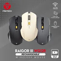 FANTECH RAIGOR III WG12 WG12R Wireless Optical Mouse Pixart 3065 and 3 Million Clicks Rechargeable Mice Office Mouse for PC
