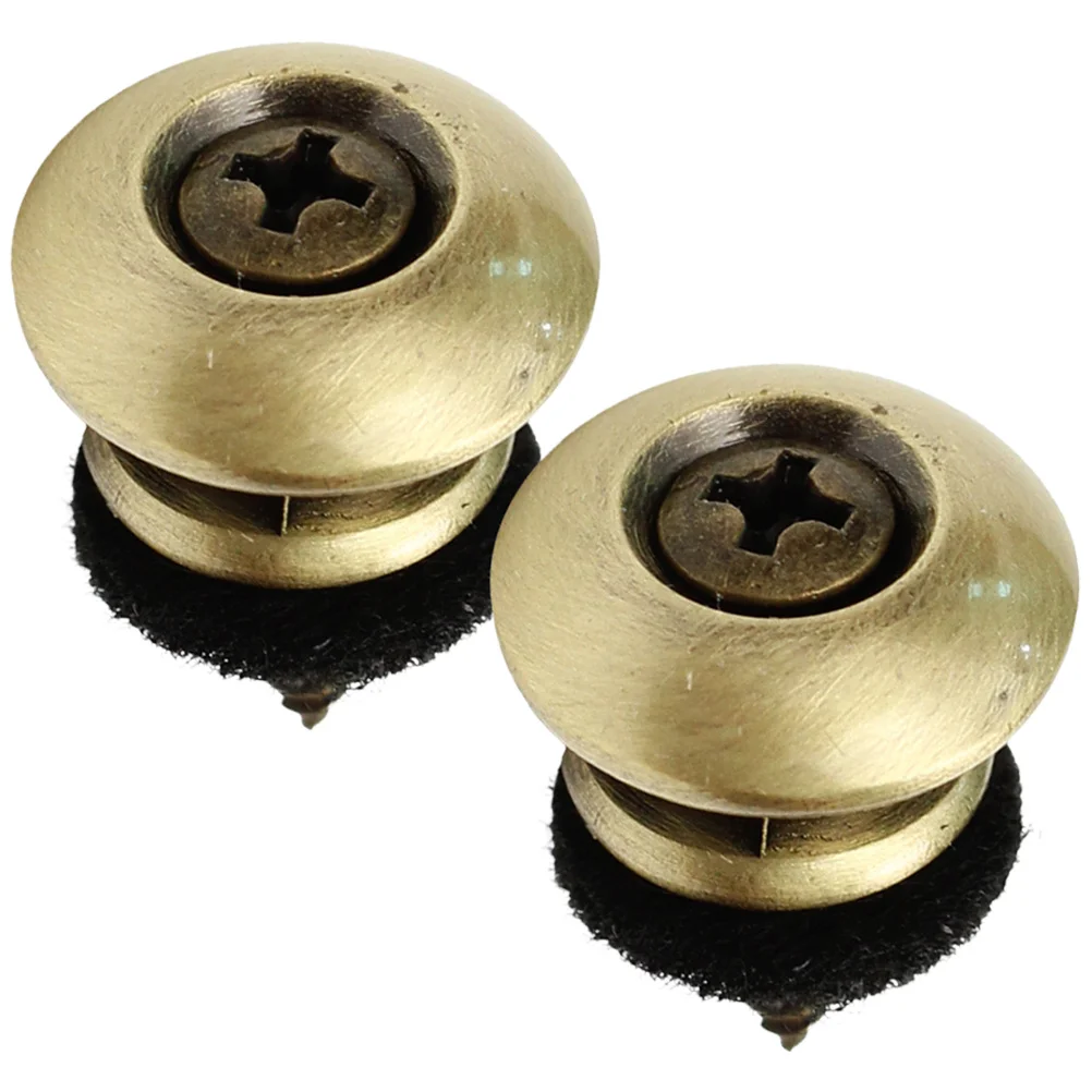 

2Pcs Guitar Strap End Pins Iron Metal Locks Replacement Buttons for Acoustic Electric Bass Ukulele Guitar Strap Button