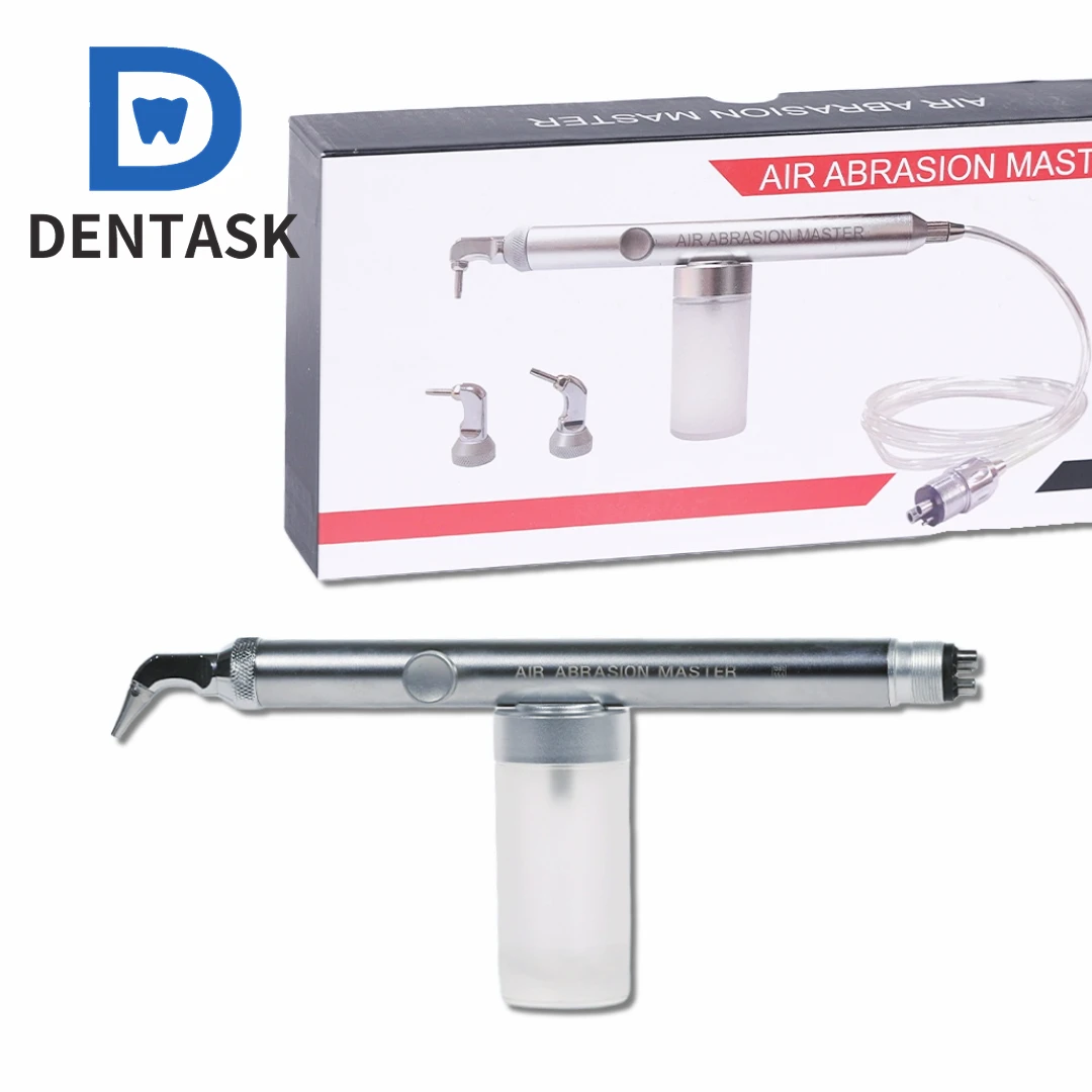 DENTASK Dental Air Polisher Aluminum Oxide Air Abrasion Master Sandblaster Device Air Flow Water Spray Teeth Whitening Sticker