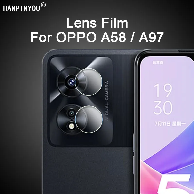 

Защита объектива для OPPO A58 / A97 A98 HD, прозрачная ультратонкая задняя крышка камеры, мягкая защитная пленка, не закаленное стекло