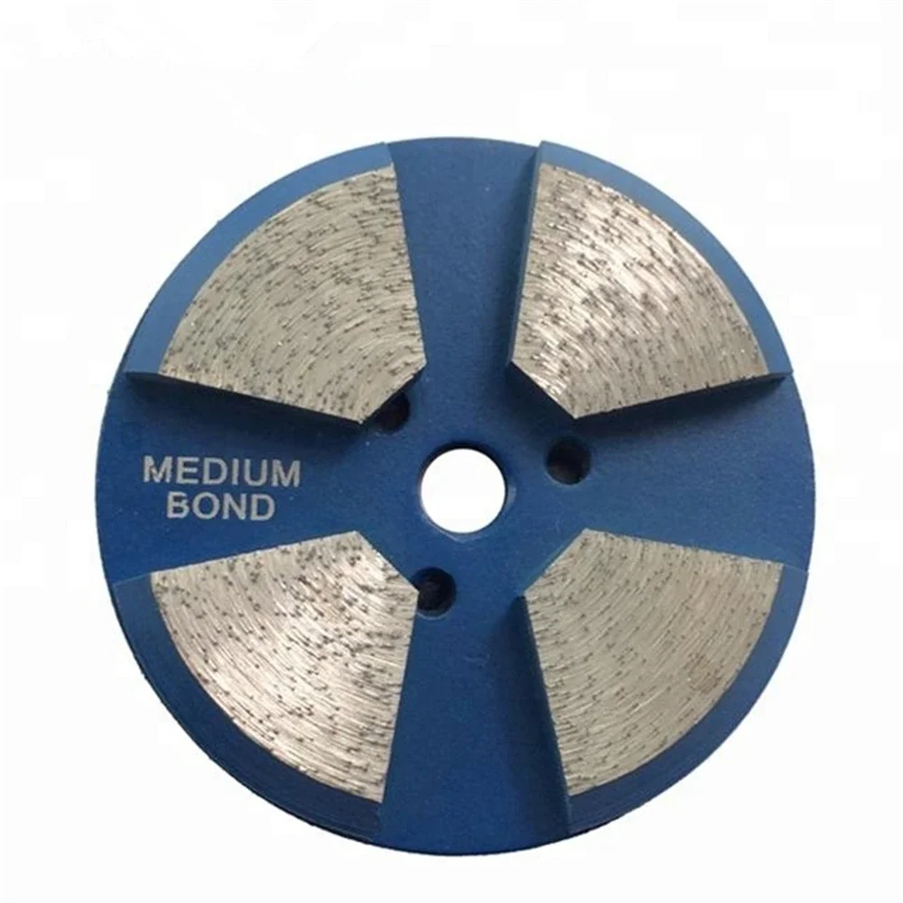 Diamond Grinding Disc 3 Inch Polishing With Four Segments For Rough Concrete Terrazzo Floor 9PCS
