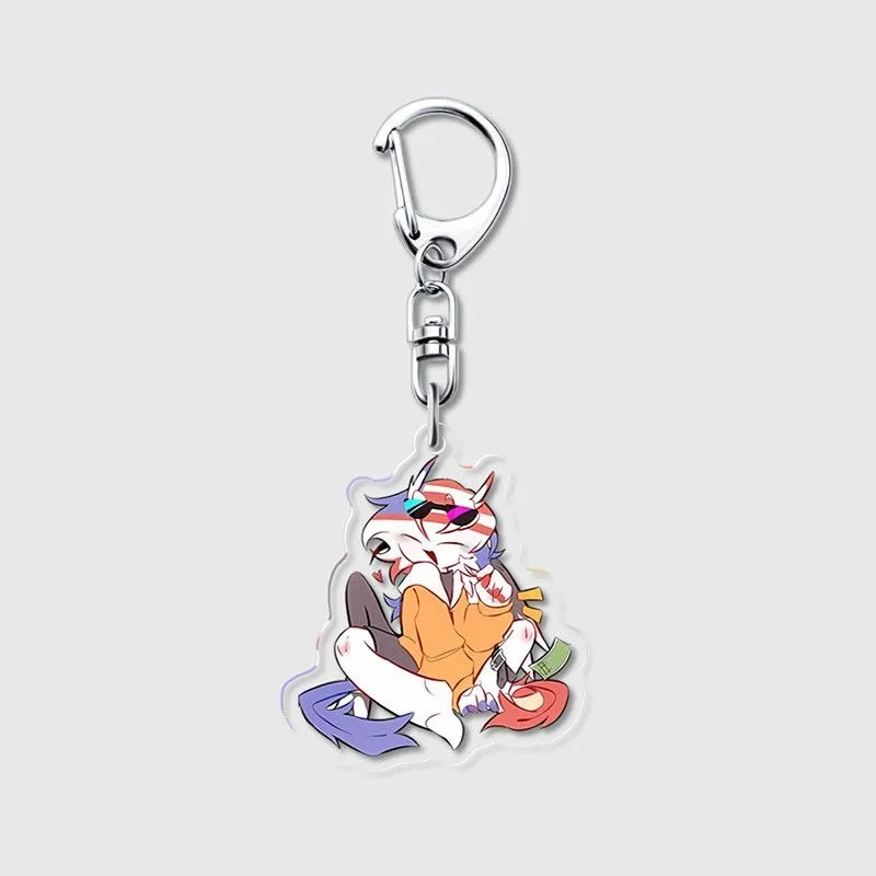 Porte-clés en acrylique pour figurines de vol, modèle de support de figurines de vol, chaîne, cadeau pour enfants et amis, ornement de Collection pour Fans