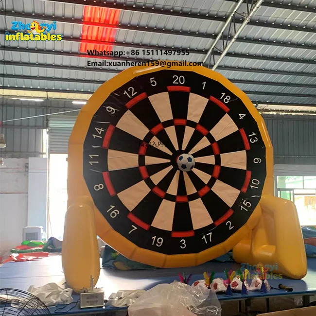 2.5mH PVC Inflatable Soccer Dart Board Inflatable Foot Darts Games Inflatable Sticky Darts for Sale