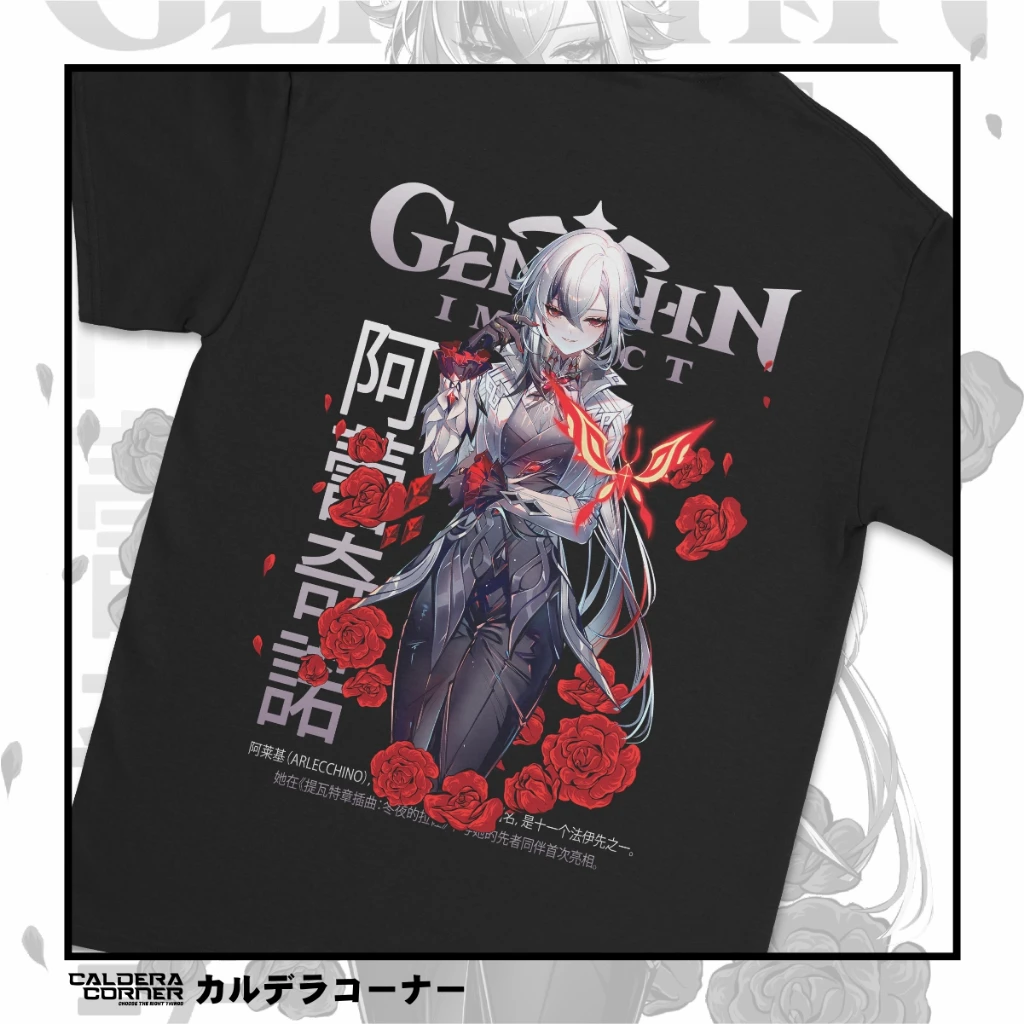 . Arlecchino Katun peigné Genshin Impact, jeu d'anime Kaos Pria