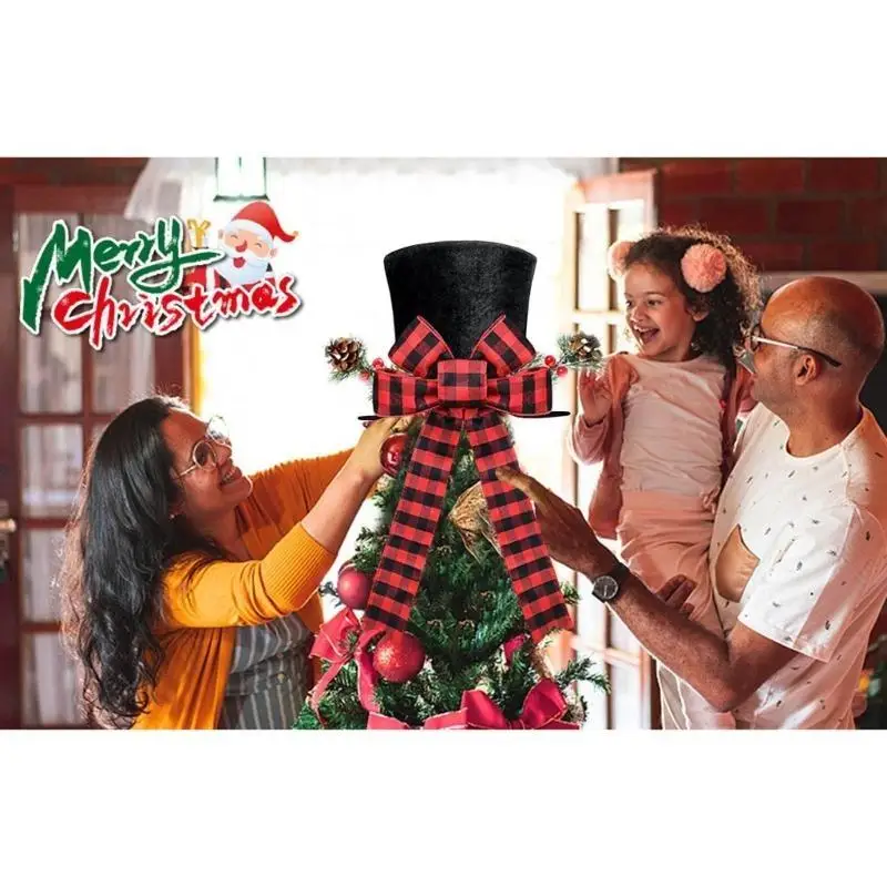 39BB Cây Giáng Sinh Trang Trí Đồ Nón Lớn Cây Giáng Sinh Mũ Có Cung Theo Mùa Ngày Lễ Đồ Trang Trí Cho Cây Giáng Sinh