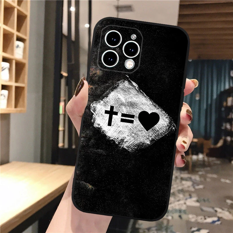God Jesus Phone Case For iphone 17 Pro Max Air 16 15 14 13 Pro Max 15 16 Pro 15Plus Shell