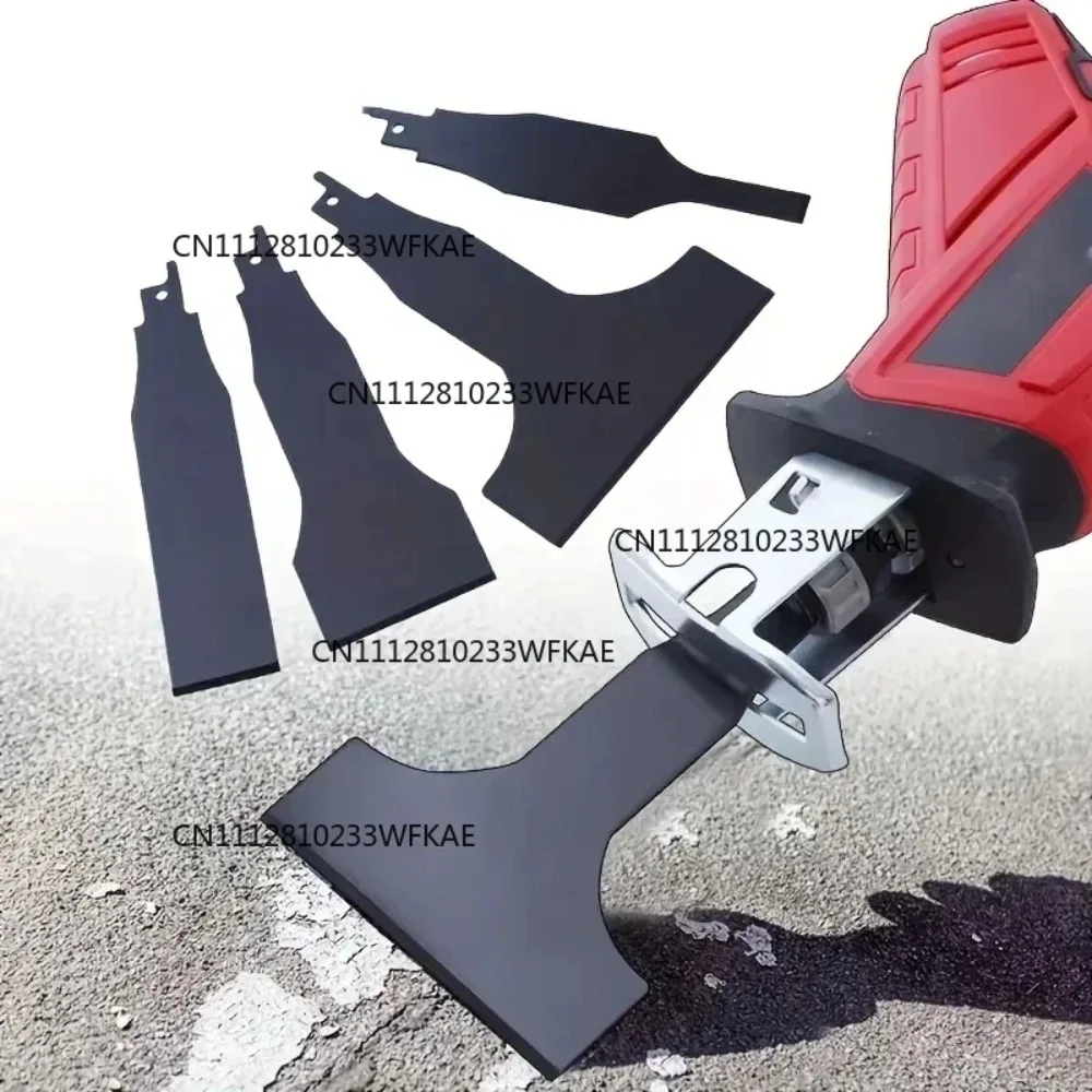 4PC Heavy Duty Reciprocating Saw Blade Set for Steel Tile Putty Removal Wall Ground Scraping