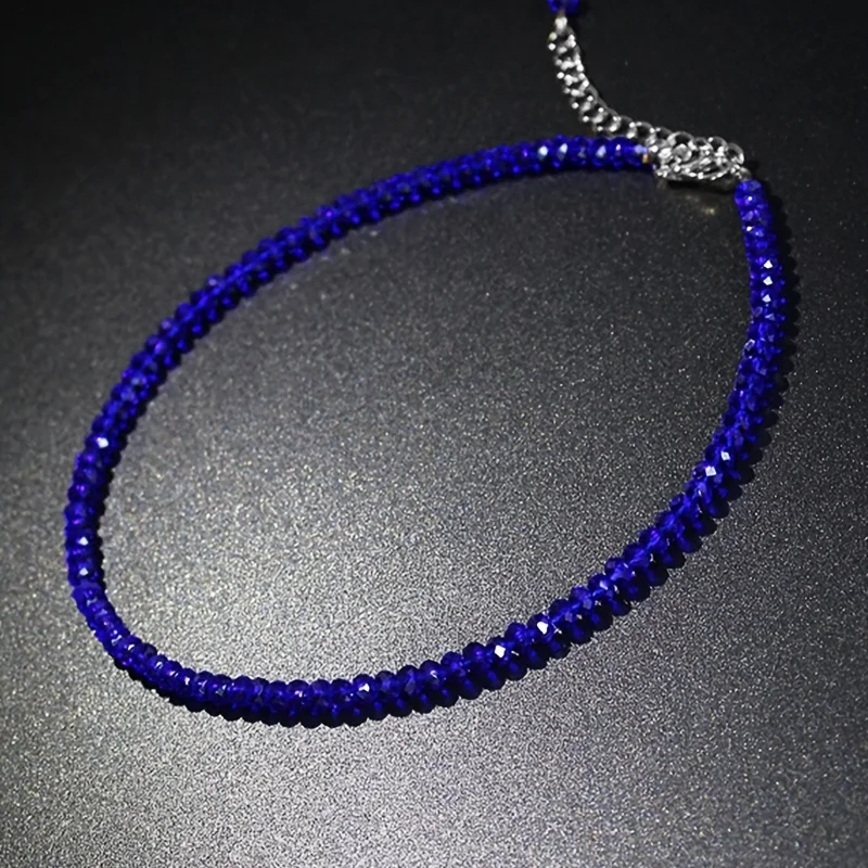 Sparkling Classic Noble Multi-color Artificial Crystal Necklace Neck Jewelry For Birthday Valentine\'s Day Lovers Gifts
