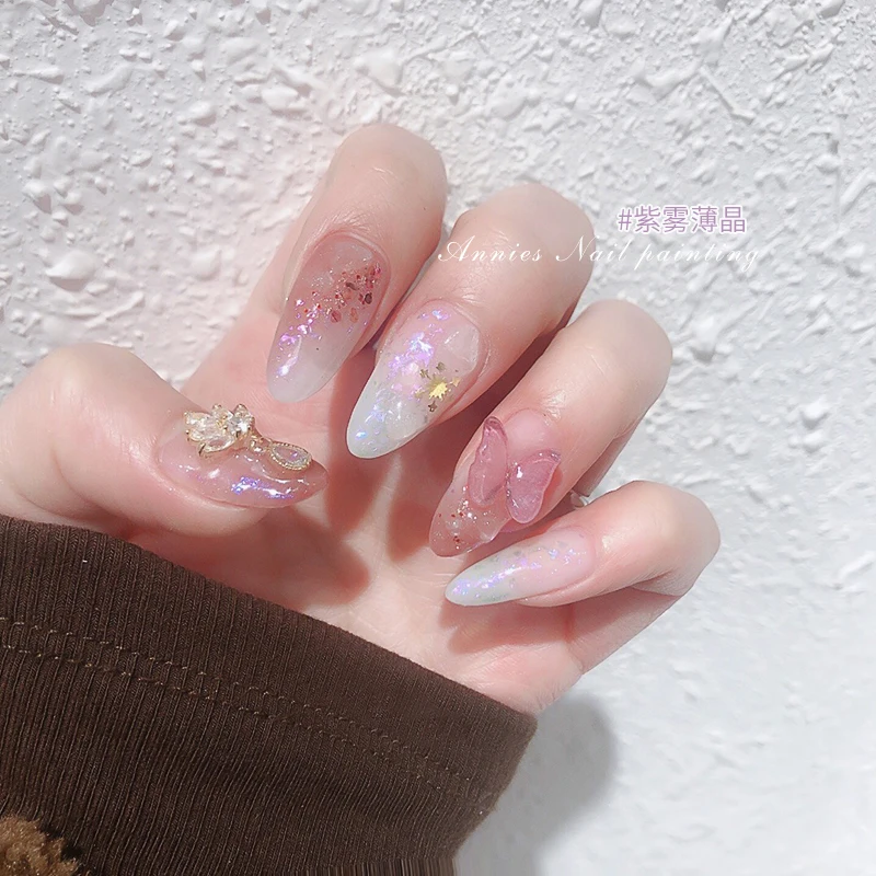 1Box Chameleon Nail Glitter Opal Powder Utra-Thin Irregular Polarized Cloud Brocade Dust Aurora High-Gloss Edelweiss Nails Flake