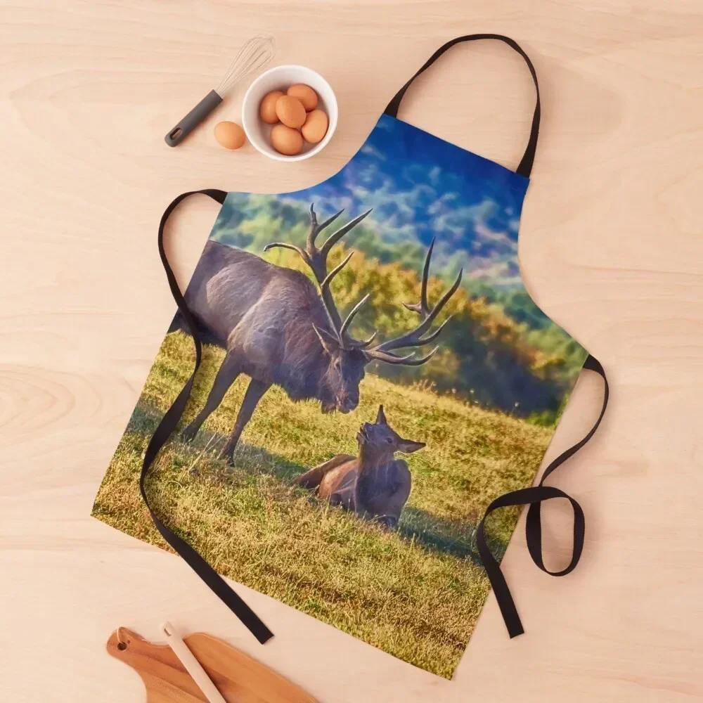 

Elk on the Hill Apron For Home Accessories Kitchen Supplies Idea Goods Kitchen Kawaii Accessories Kitchenware Apron