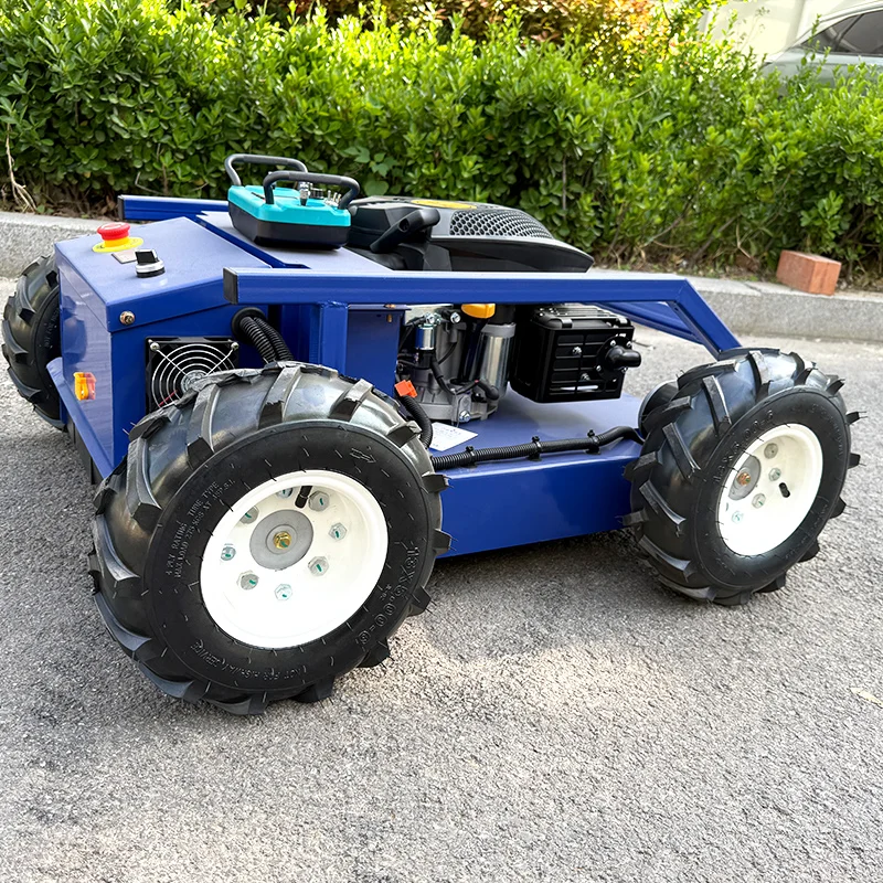 Customized Remote Control Lawn Mower Brush Cutter Engine Lawn Mower Caterpillar Lawn Mower