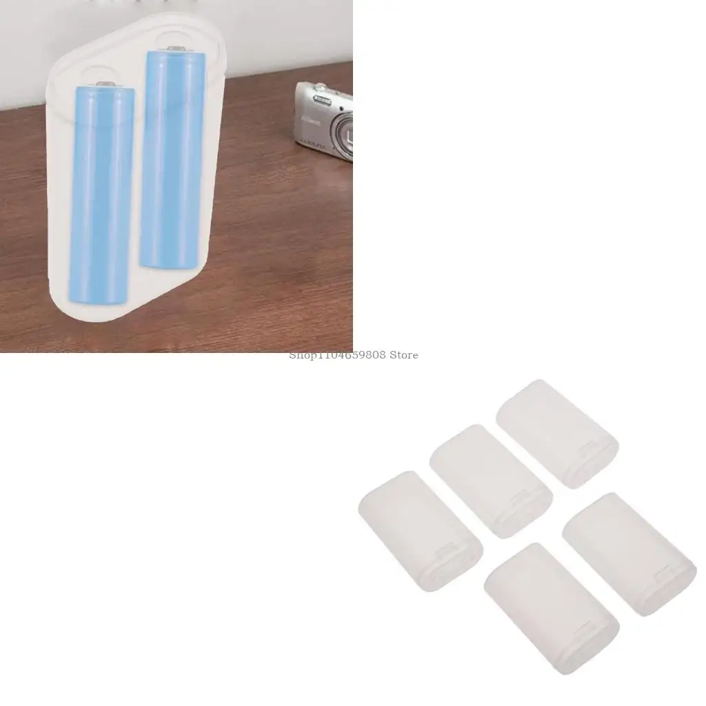 

Practical Battery Holder for 2x21700 Battery Plastic Storage Case Easy to Carry