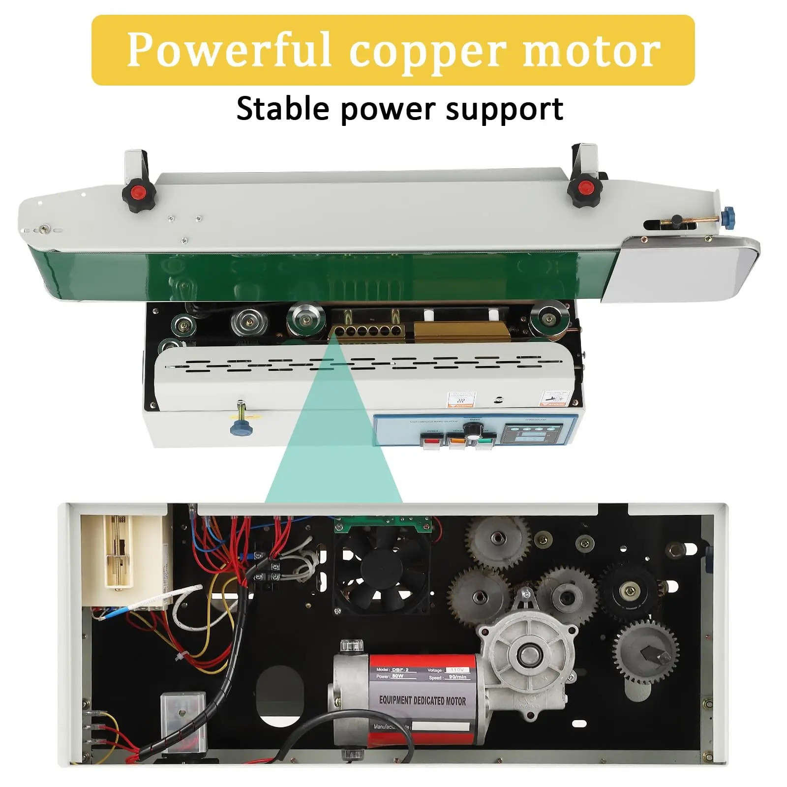 سدادة شريط حقيبة مستمرة 0-16 متر/دقيقة تحكم رقمي/محاكاة في درجة الحرارة مع طباعة التاريخ لأكياس بلاستيكية 0.02-0.08 مللي متر