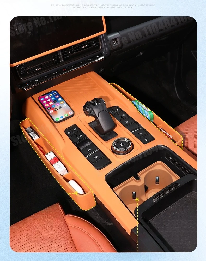 للجدار العظيم GWM Haval 2th H9 2024 2025 حامل كأس التحكم المركزي من السيليكون #5