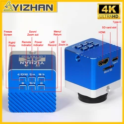YIZHAN 4K 60MP Electron Microscope Camera 1080P 60FPS/30FPS Type-C HDMI Microscopic Soldering Repair Tools Industrial Welding