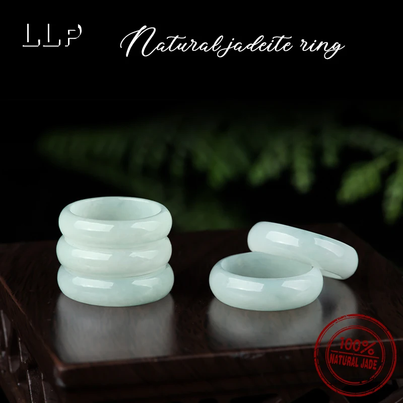 

Natural Genuine Burmese Jade Ring Fashionable And Simple A Lucky Charm For Girls A Festival Gift