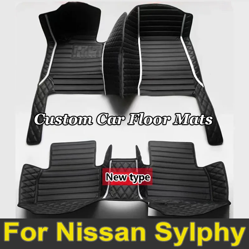 Car Floor Mats For Nissan Sylphy 2019 2018 2017 2016 2015 2014 2013 2012 2011 2010 2009 2008 2007 2006 Sentra B17 Accessories