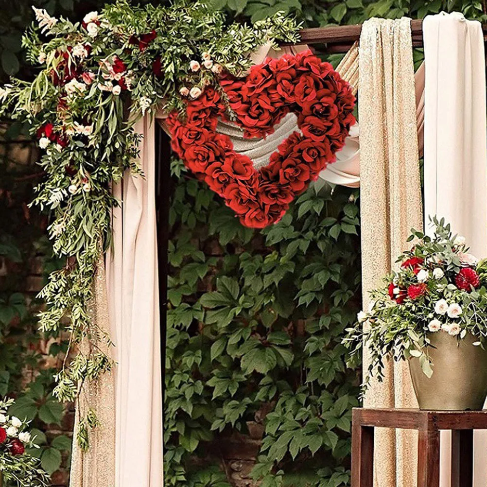 

4Pcs Love Heart Wreath Loops DIY Metal Frames for Christmas Garland Dream Catchers Hanging Decorative Rings Christmas Wreath