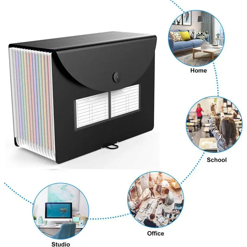 Ausbau Datei Ordner 12 Multi-Schicht Erweiterbar Desktop Akkordeon Ordner A4 Ordner Papier Dokument Empfang Organizer Akkordeon