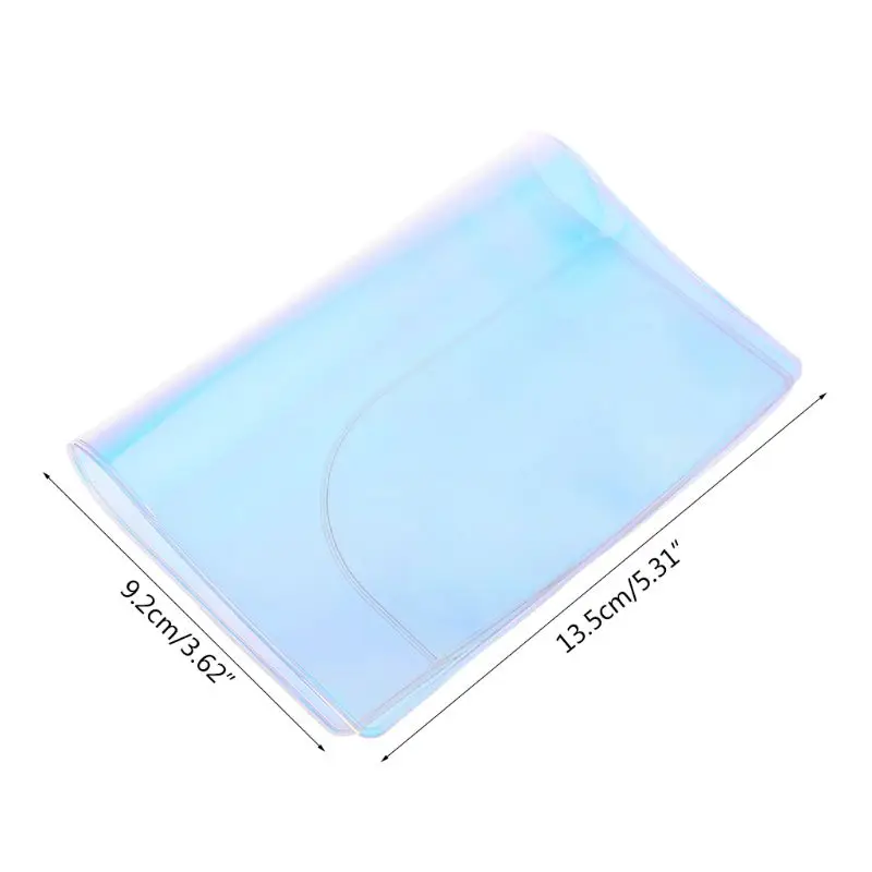 Y1UB Travel Holographic Passport Holder ID Card for Case Cover Credit Organizer Prote