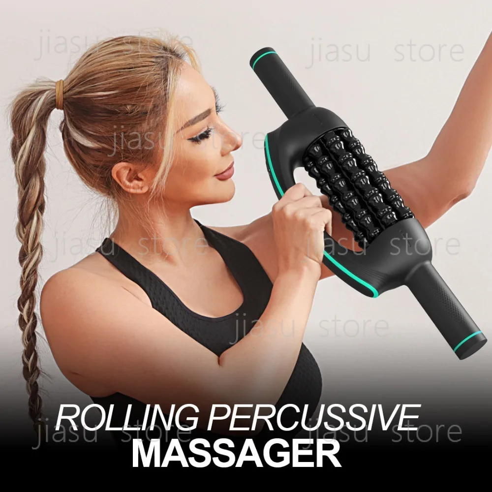 New full body muscle electric roller massager rolling roller back plantar leg fascia gun charging