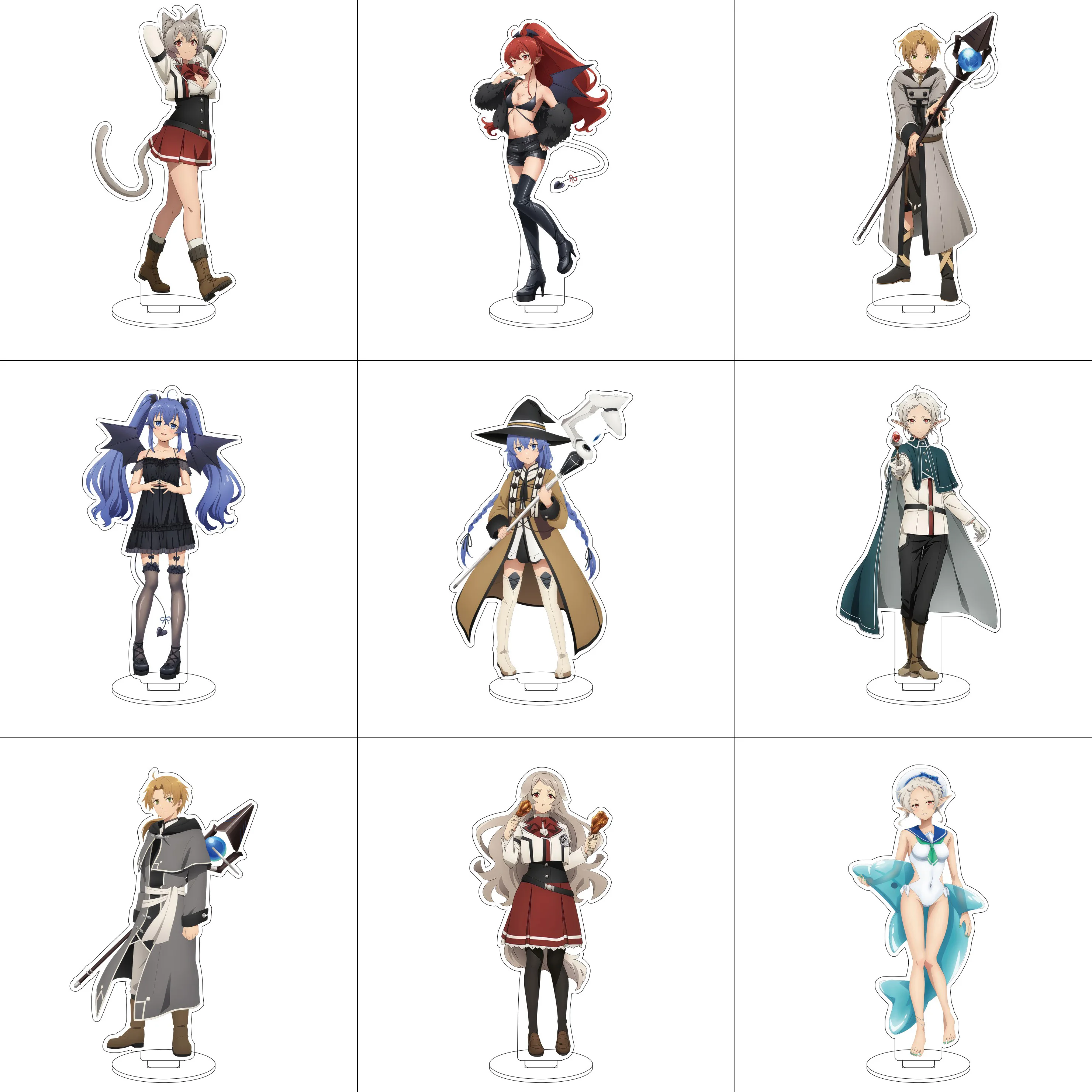 16CM Anime Mushoku Tensei: Jobless Reincarnation Cosplay Acrylic Stand Ornaments Roxy  Figure Stand Halloween Gifts