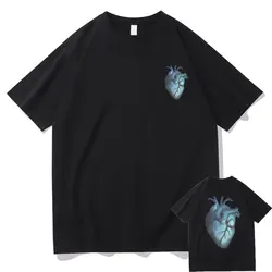 Le Monde Chico Album Tshirt PNL French Rap Band T Shirt QLF Heart Graphic Print T-shirts Men Women Hip Hop Oversized T Shirts